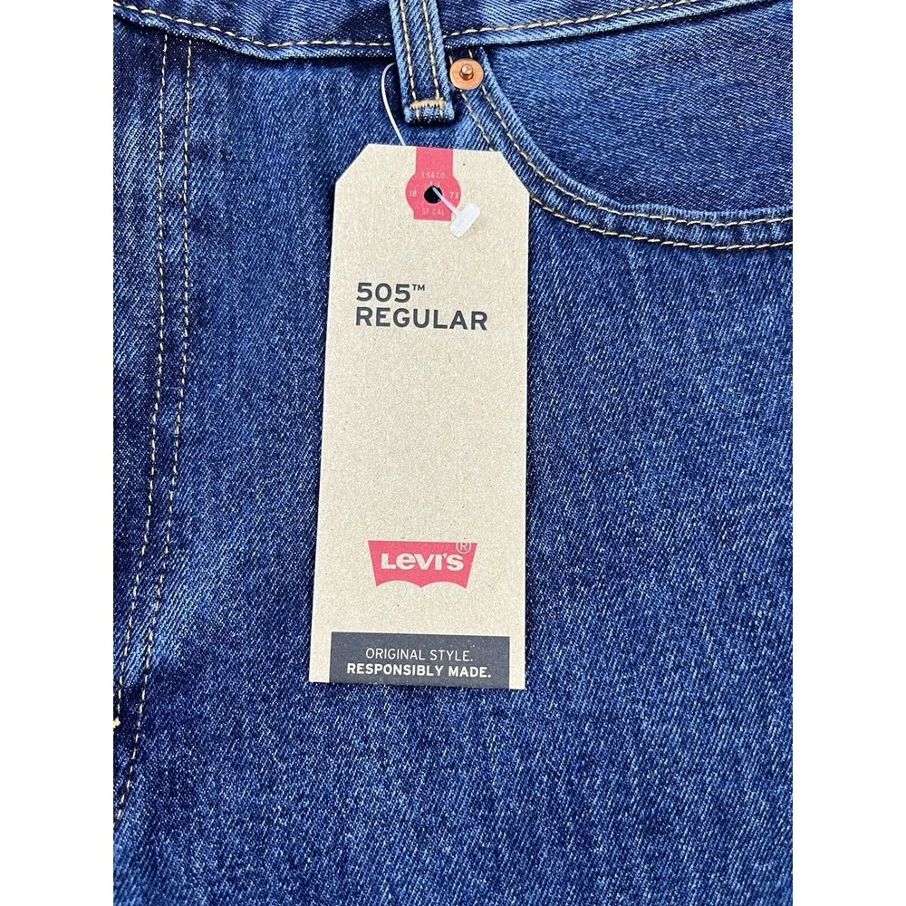 Levi's 505 Regular‎ Straight Leg Jeans Men's Size 40 x 32 NEW